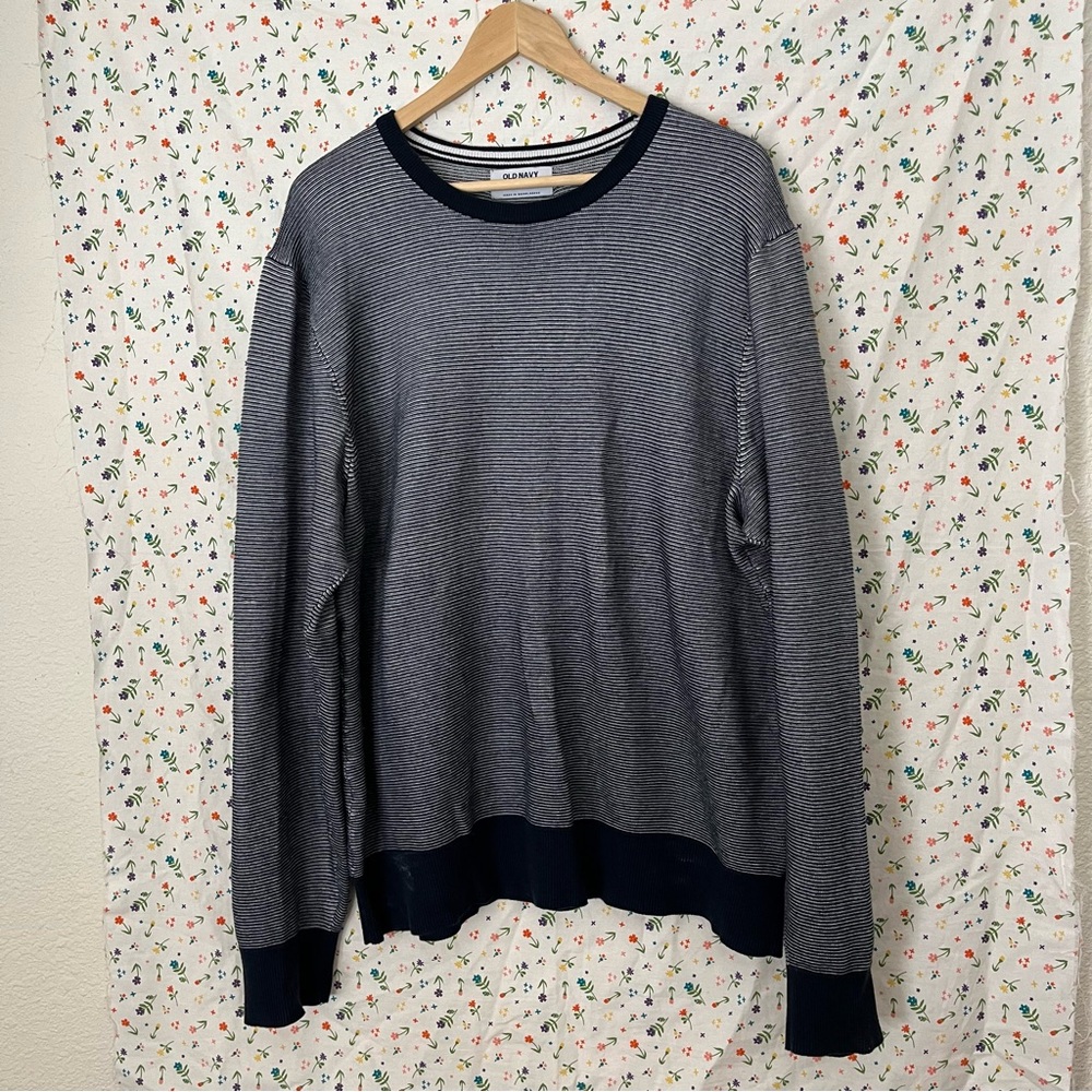 100% cotton ribbed striped sweater from Old Navy.